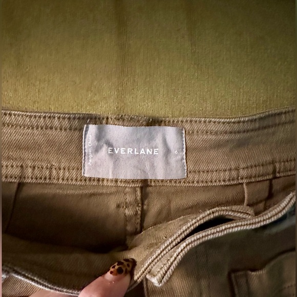 EVERLANE Wide Leg Crop Patch Pocket Pant Size 6 - Picture 3 of 7